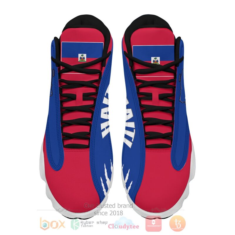 BEST Republic of Haiti Personalized Air Jordan 13 Sneakers Sport Shoes 3 Republic of Haiti Personalized Air Jordan 13 Shoes 1 2
