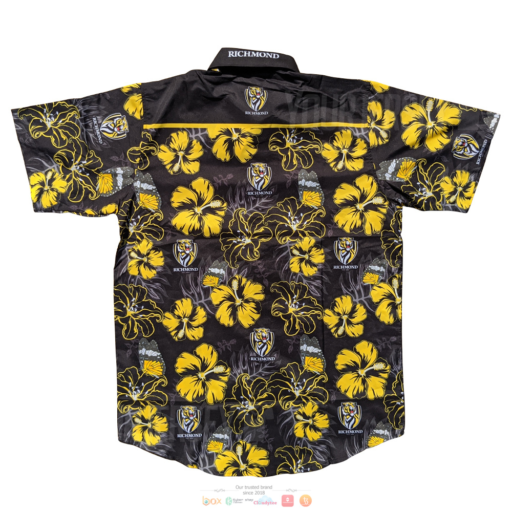 Personalized AFL Richmond Tigers Hawaiian shirt 4 Richmond Tigers AFL Hawaiian shirt 1 2 3
