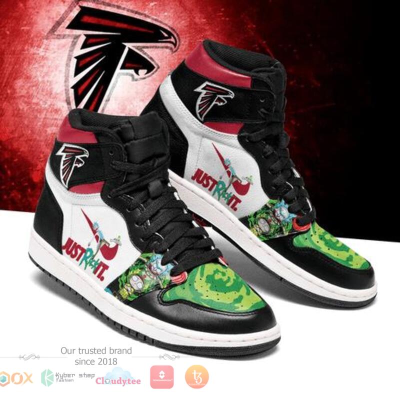 Rick And Morty Atlanta Falcons Air Jordan High Top Shoes