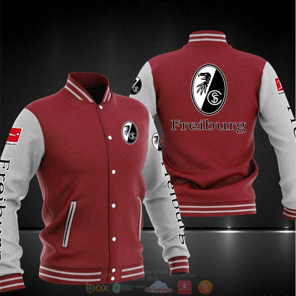NEW SC Freiburg baseball jacket 4 SC Freiburg baseball jacket 1 2 3