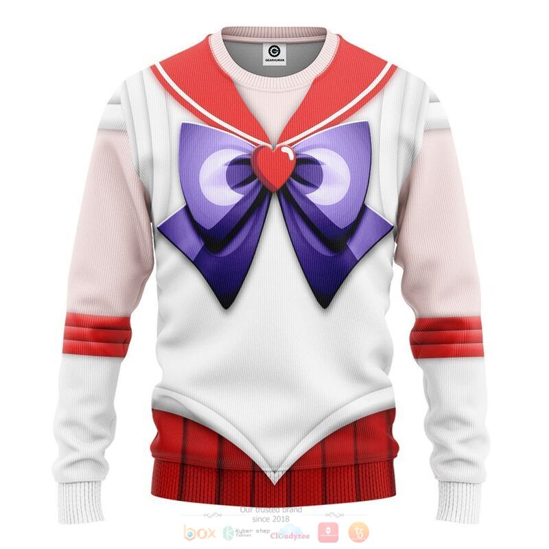 Sailor Mars 3D Shirt, Hoodie 2 Sailor Mars 3D Shirt Hoodie 1
