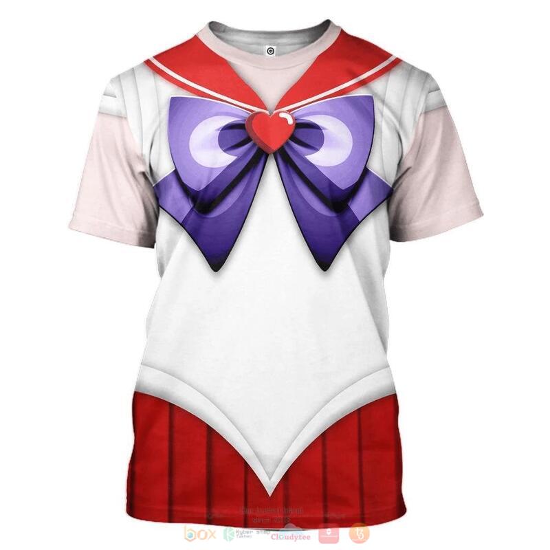 Sailor Mars 3D Shirt, Hoodie 3 Sailor Mars 3D Shirt Hoodie 1 2