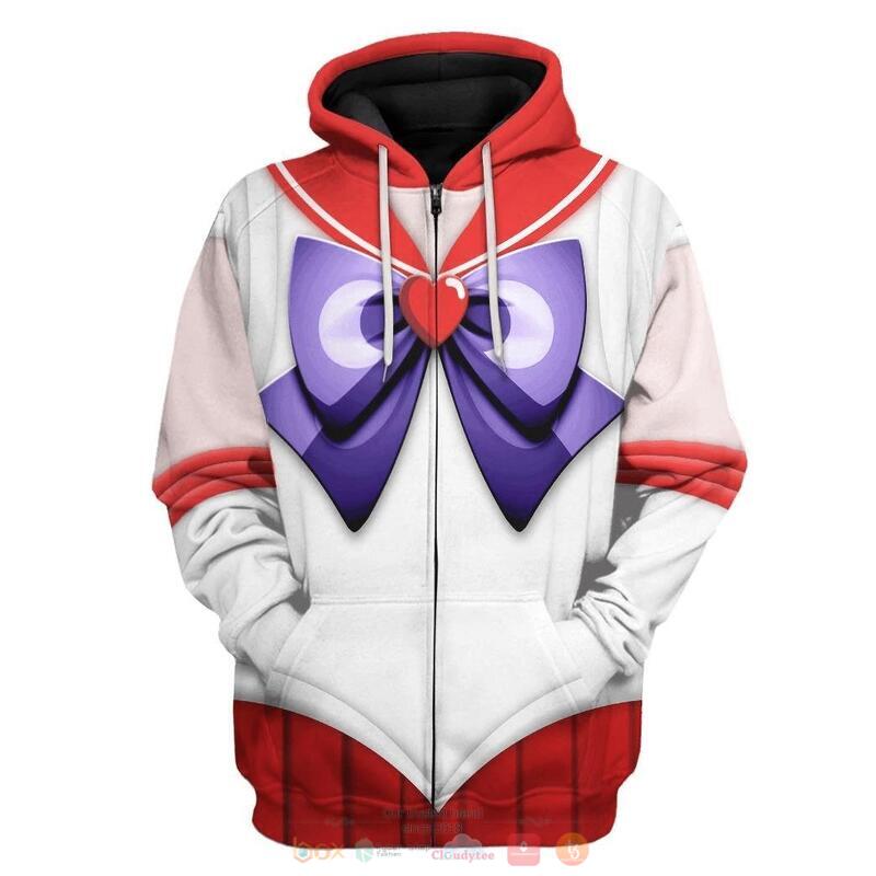 Sailor Mars 3D Shirt, Hoodie 4 Sailor Mars 3D Shirt Hoodie 1 2 3