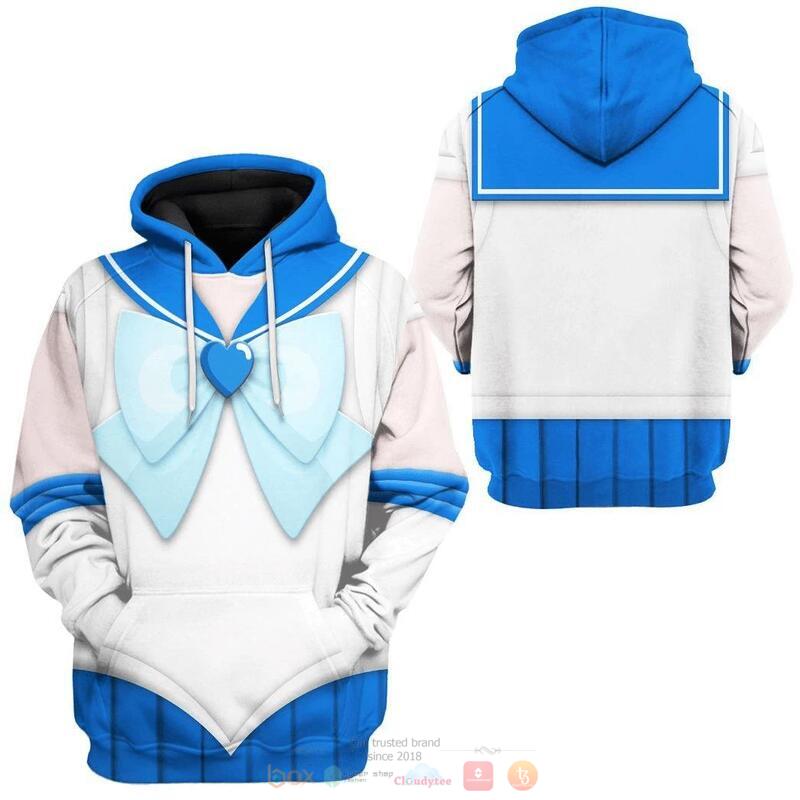 Sailor Mercury 3D Shirt, Hoodie 5 Sailor Mercury 3D Shirt Hoodie 1 2 3 4