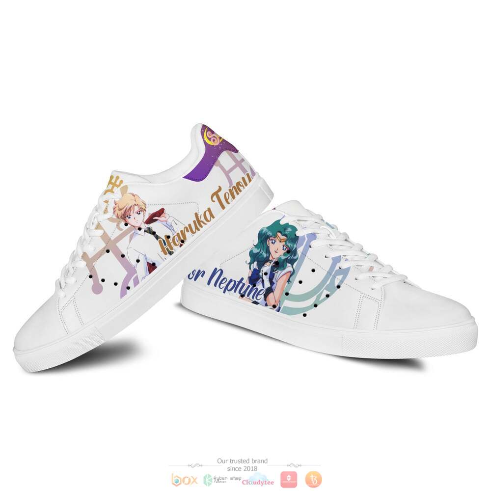 Sailor Neptune And Sailor Uranus Anime Sailor Moon Skate Stan Smith Shoes 1 2