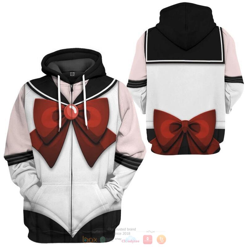 Sailor Pluto White 3D Shirt Hoodie 1 2 3 4 5 6 7