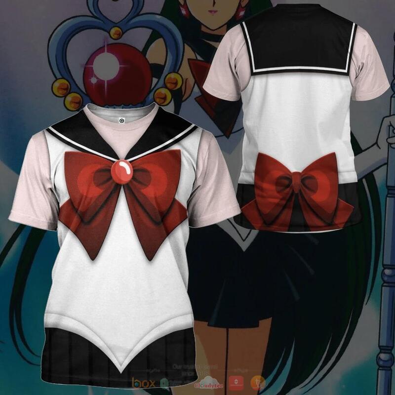 Sailor Pluto White 3D Shirt Hoodie 1 2 3 4 5 6 7 8