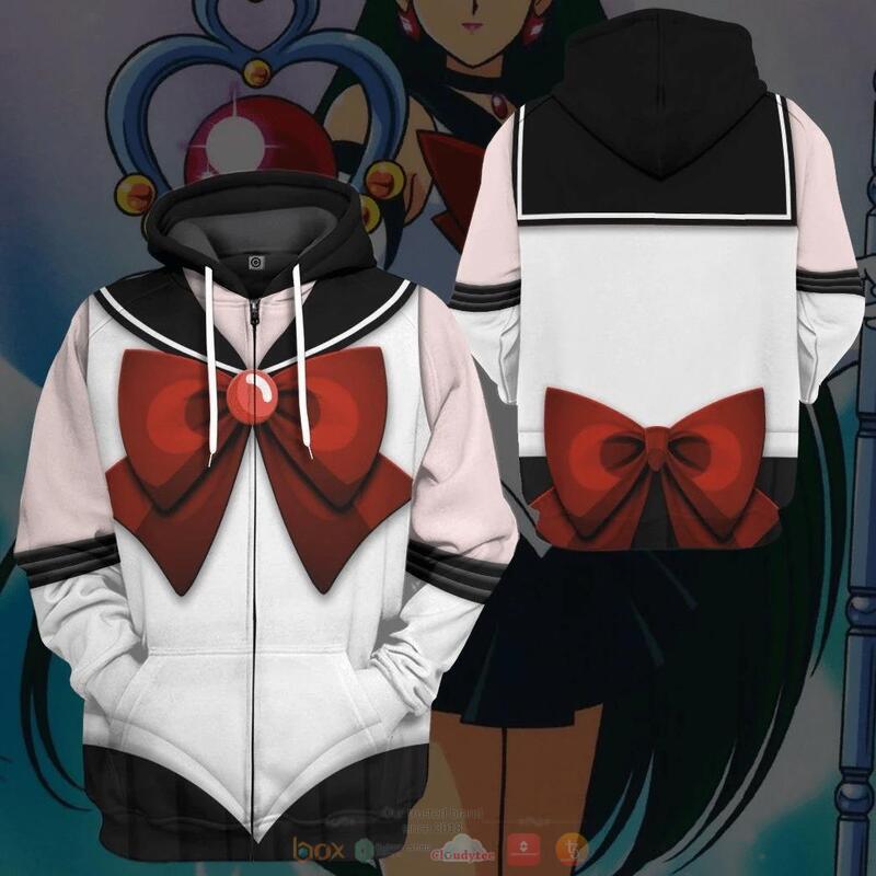 Sailor Pluto White 3D Shirt Hoodie 1 2 3 4 5 6 7 8 9 10