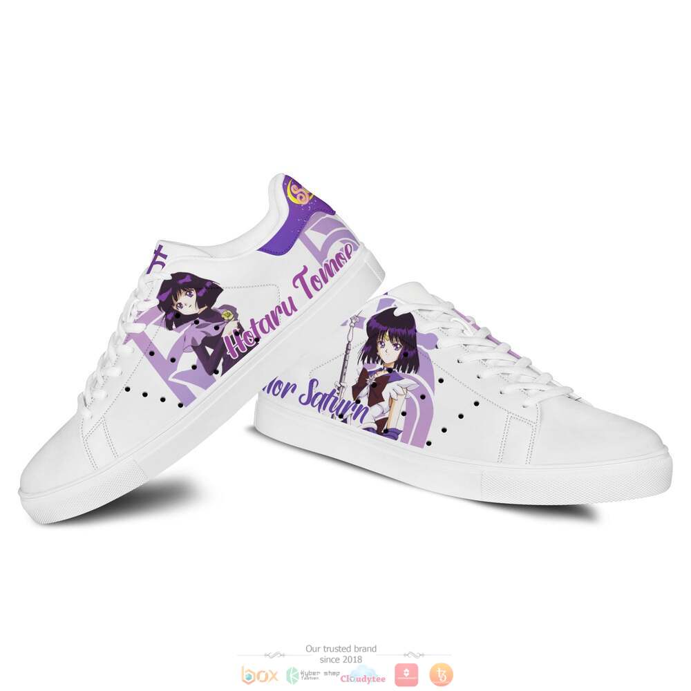 Sailor Saturn Anime Sailor Moon Skate Stan Smith Shoes 1 2