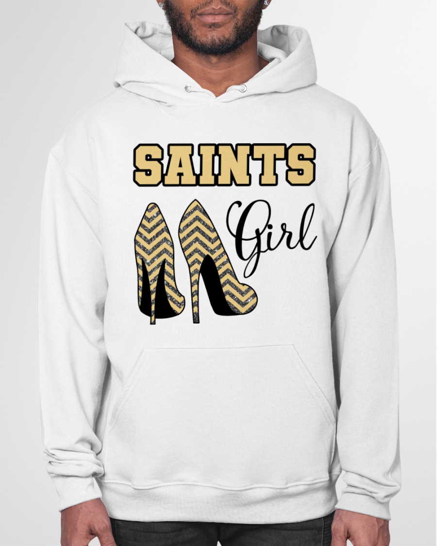 New Orleans Saints girl high heel jersey shirt, hoodie 6 Saints girl high heel shirt hoodie 6