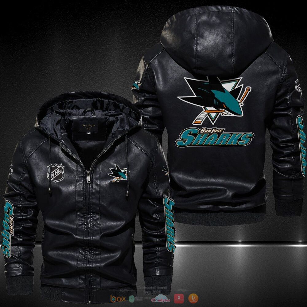 San Jose Sharks NHL Leather Jacket Hat