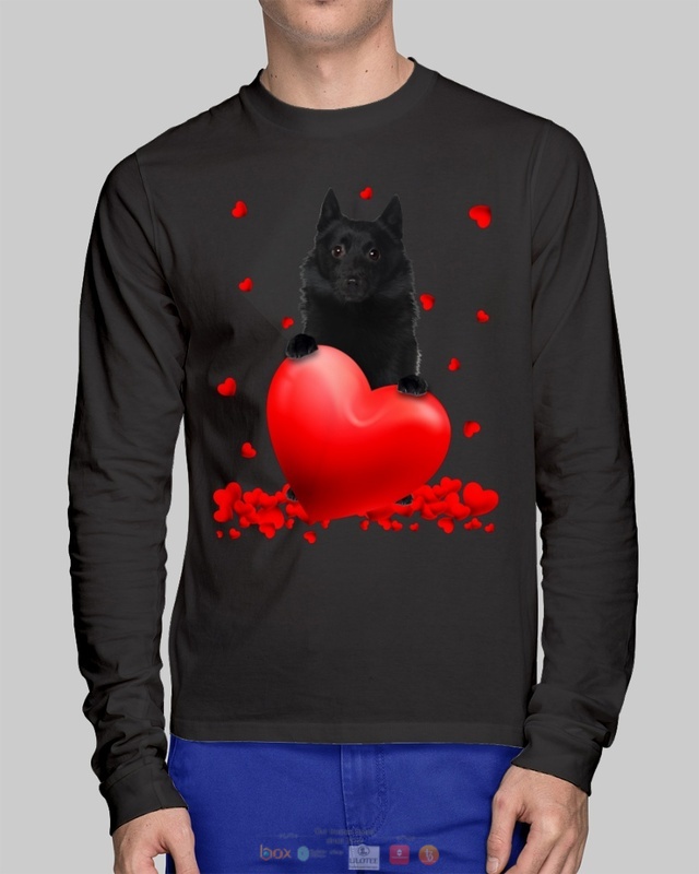 Valentine Hearts Schipperke hoodie, shirt 2 Schipperke Valentine Hearts shirt hoodie 1