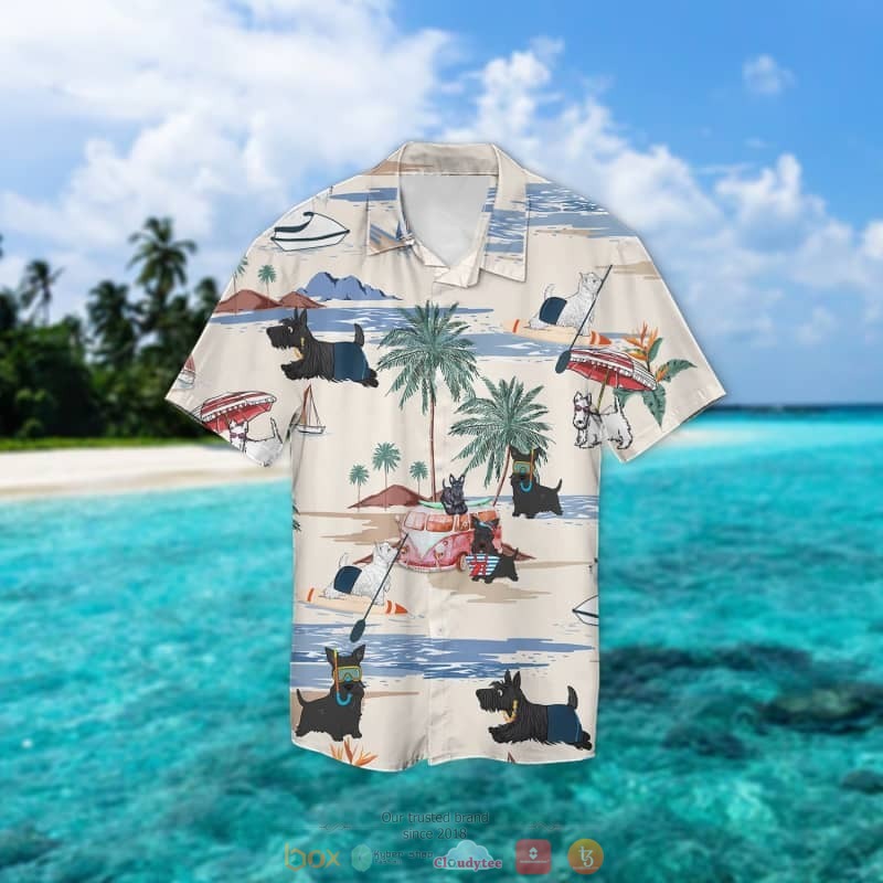 Scottish Summer Beach Hawaiian Shirt 2 Scottish Summer Beach Hawaiian Shirt 1