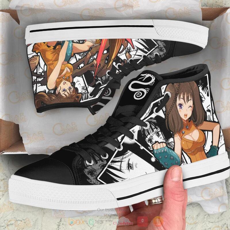 Seven Deadly Sins Diane Canvas High Top shoes 1