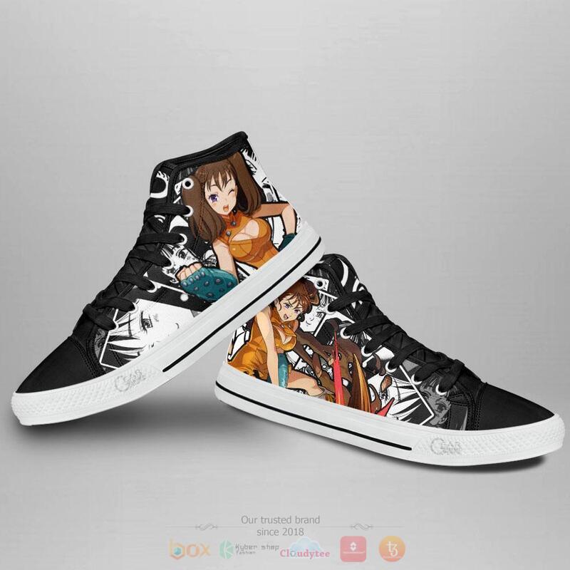 Seven Deadly Sins Diane Canvas High Top shoes 3 Seven Deadly Sins Diane Canvas High Top shoes 1 2