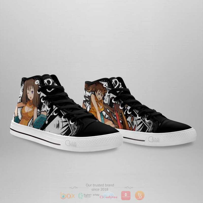 Seven Deadly Sins Diane Canvas High Top shoes 4 Seven Deadly Sins Diane Canvas High Top shoes 1 2 3