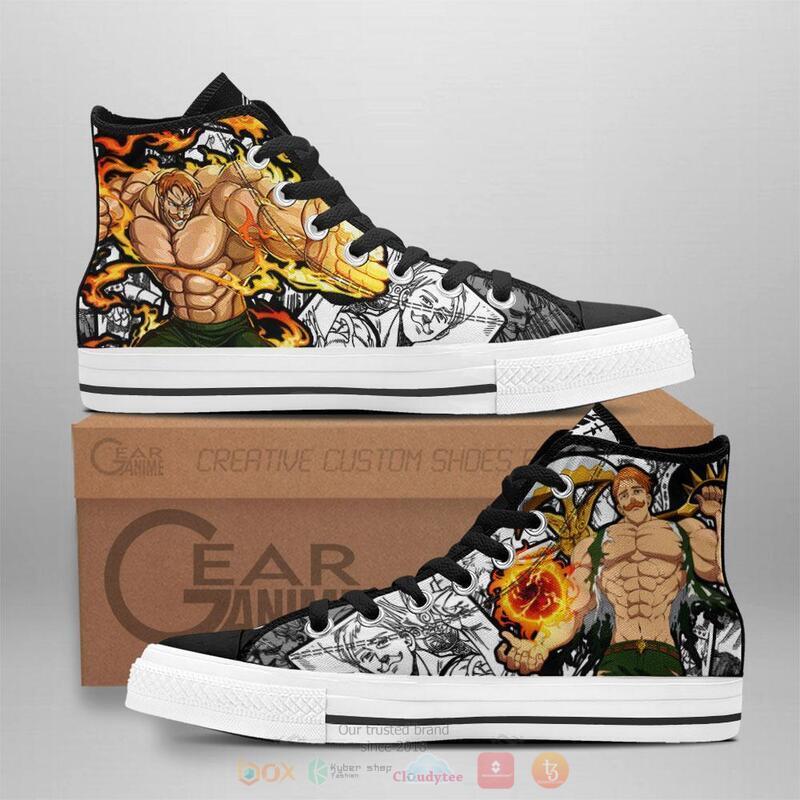Seven Deadly Sins Escanor Canvas High Top shoes
