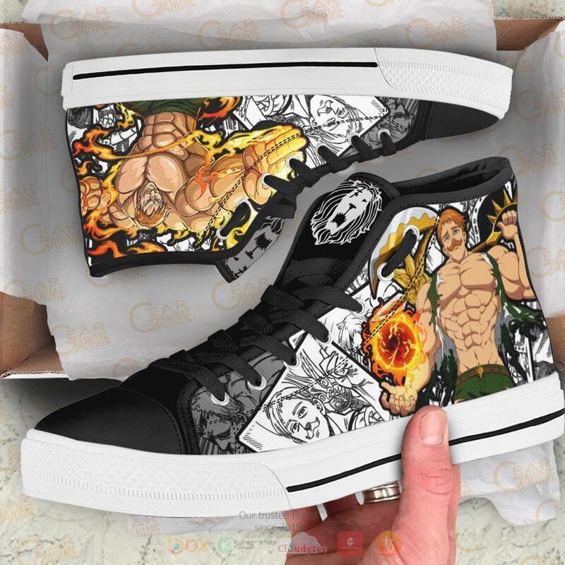 Seven Deadly Sins Escanor Canvas High Top shoes 1