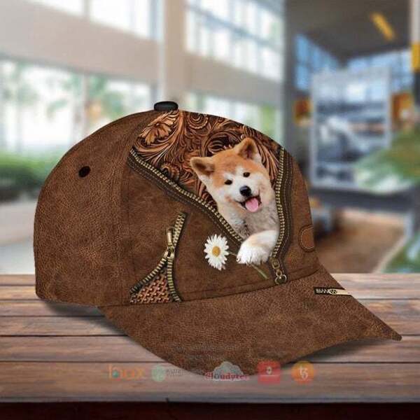 BEST Shiba Inu Holding Daisy Hat Cap 2 Shiba Inu Holding Daisy Cap Hat 1