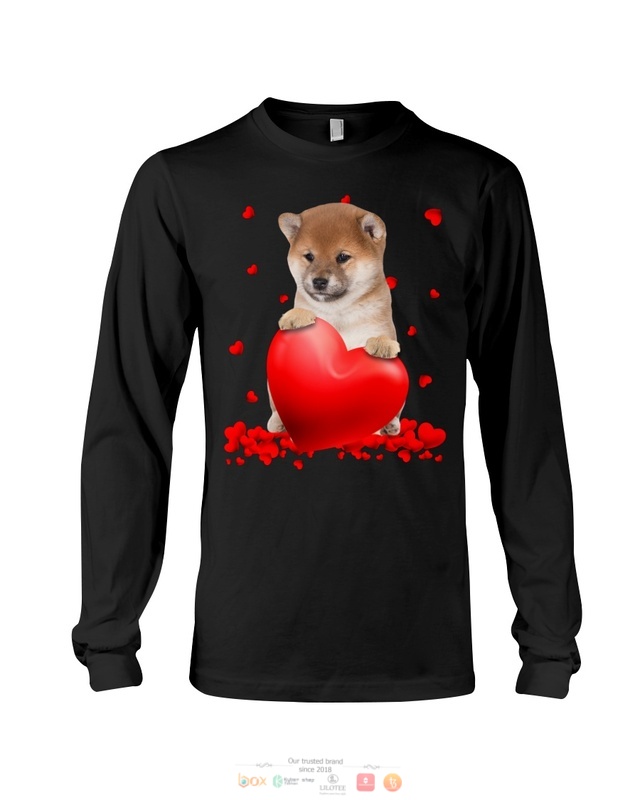 Valentine Hearts Shiba Inu hoodie, shirt 4 Shiba Inu Valentine Hearts shirt hoodie 1 2 3