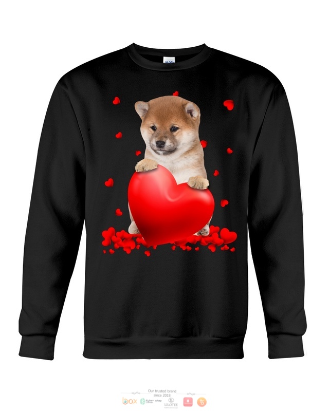 Valentine Hearts Shiba Inu hoodie, shirt 6 Shiba Inu Valentine Hearts shirt hoodie 1 2 3 4 5