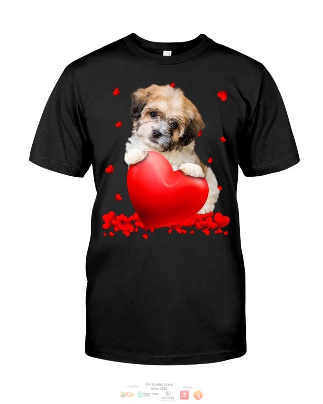 Valentine Hearts Shichon hoodie, shirt 1 Shichon Valentine Hearts shirt hoodie
