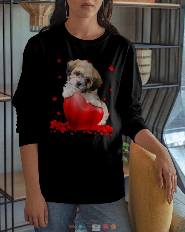 Valentine Hearts Shichon hoodie, shirt 2 Shichon Valentine Hearts shirt hoodie 1