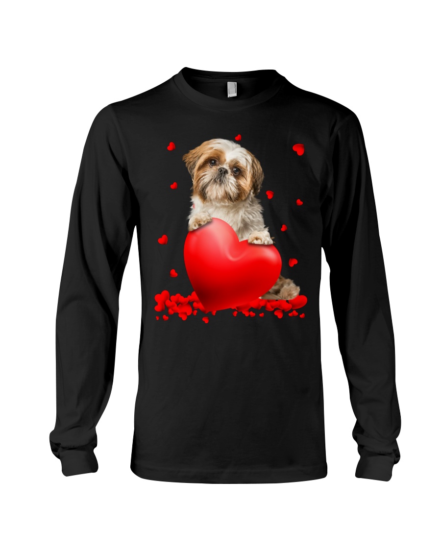 Shih Tzu Valentine Hearts jersey shirt, hoodie 3 Shih Tzu Valentine Hearts shirt hoodie 8