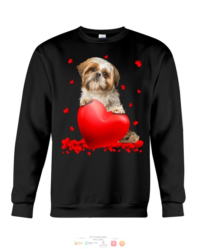 Valentine Hearts Shih Tzu hoodie, shirt 6 Shih Tzu Valentine Hearts shirt hoodie 1 2 3 4 5