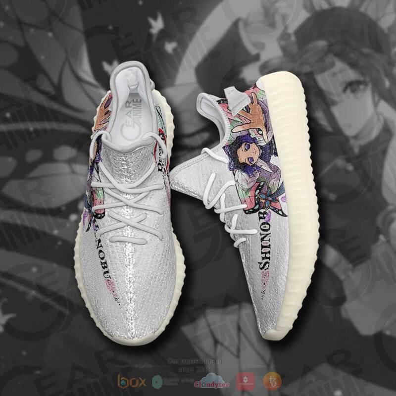 Shinobu Kocho Demon Slayer Yeezy Sneaker Shoes 1