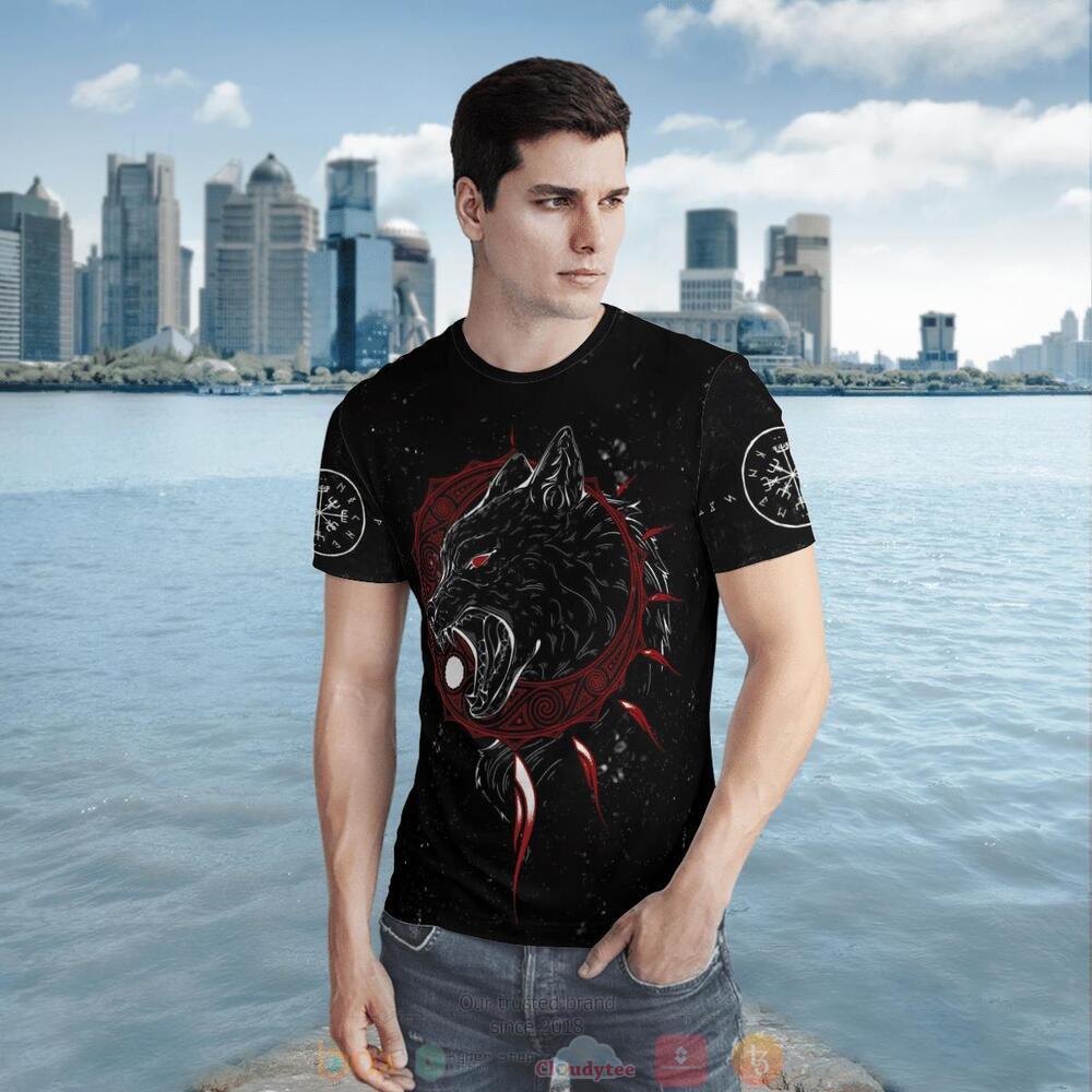Skoll and Hati black jersey shirt, hoodie 6 Skoll and Hati black 3d shirt hoodie 1 2 3 4 5