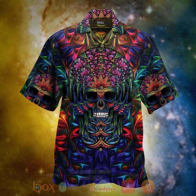 Skull Colorful Hawaiian Shirt