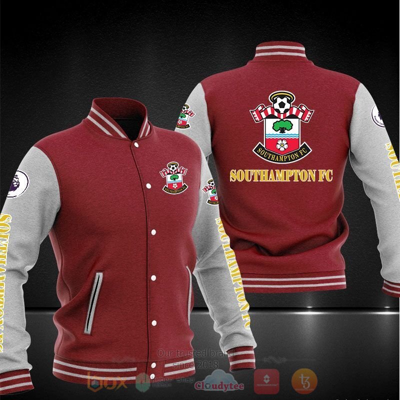 Southampton FC Baseball Jacket 4 Southampton FC Baseball Jacket 1 2 3