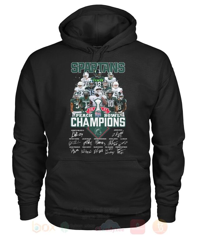BEST Spartans Peach Bowl Champions All Over Print 3D Shirt, Hoodie Hoodie, Shirt 4 Spartans Peach Bowl Champions 3D Hoodie Shirt 1 2 3