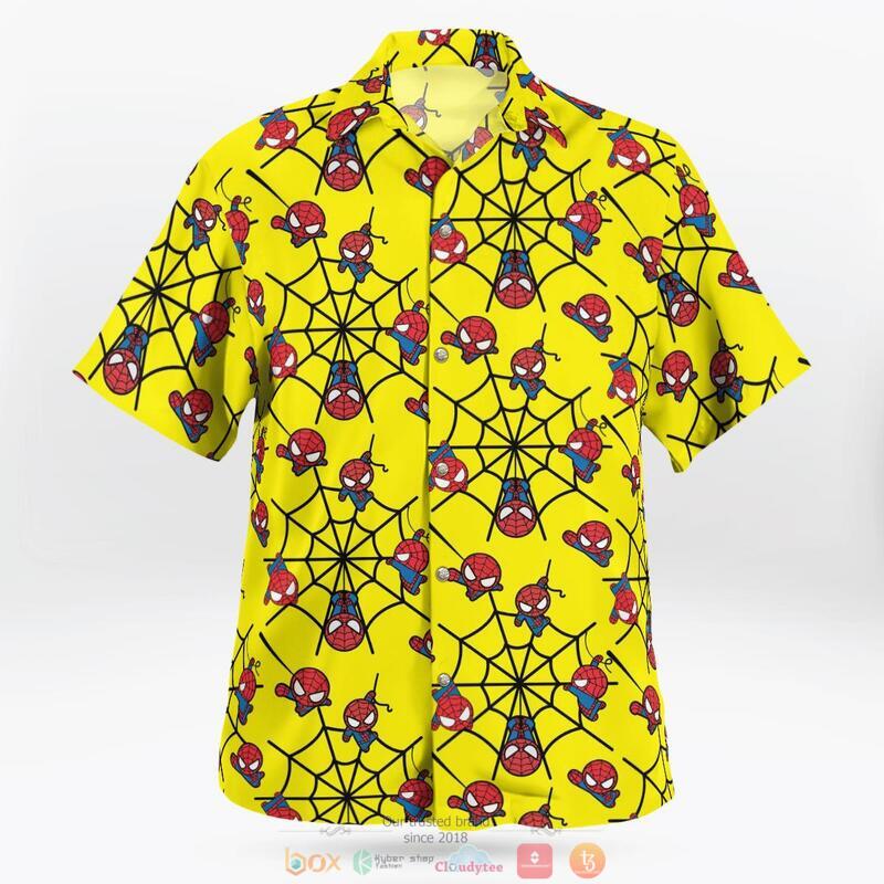 Spider Man Chibi yellow Hawaiian Shirt 8 Spider Man Chibi yellow Hawaiian Shirt