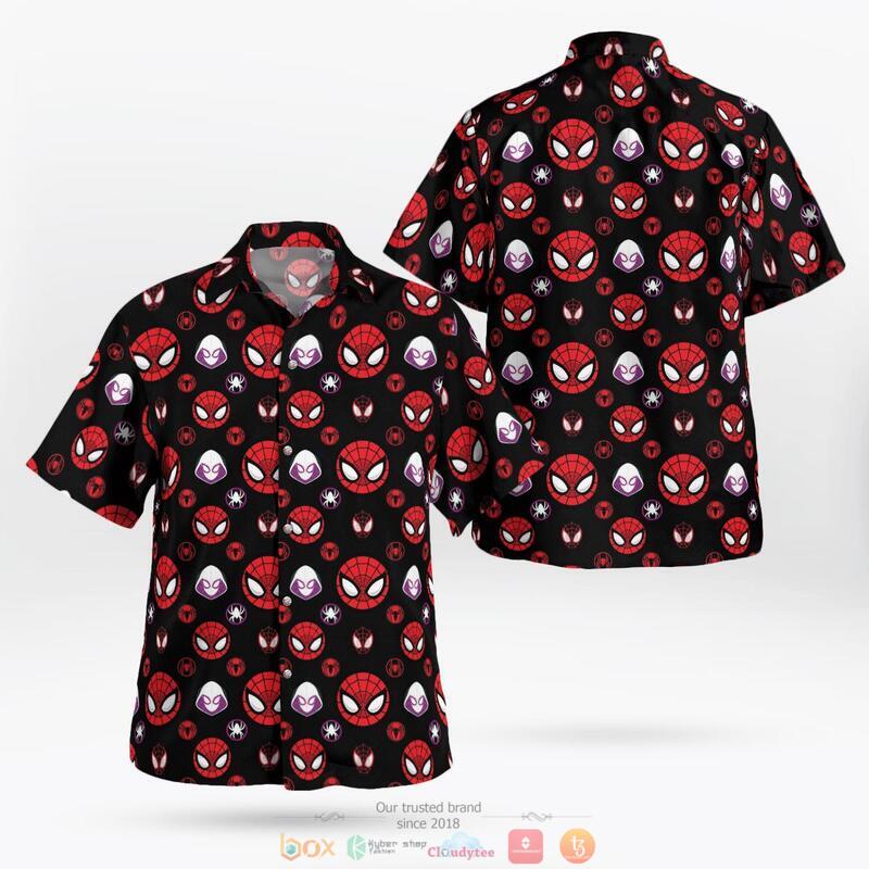 Spider Man Multiverse Mask Hawaiian Shirt