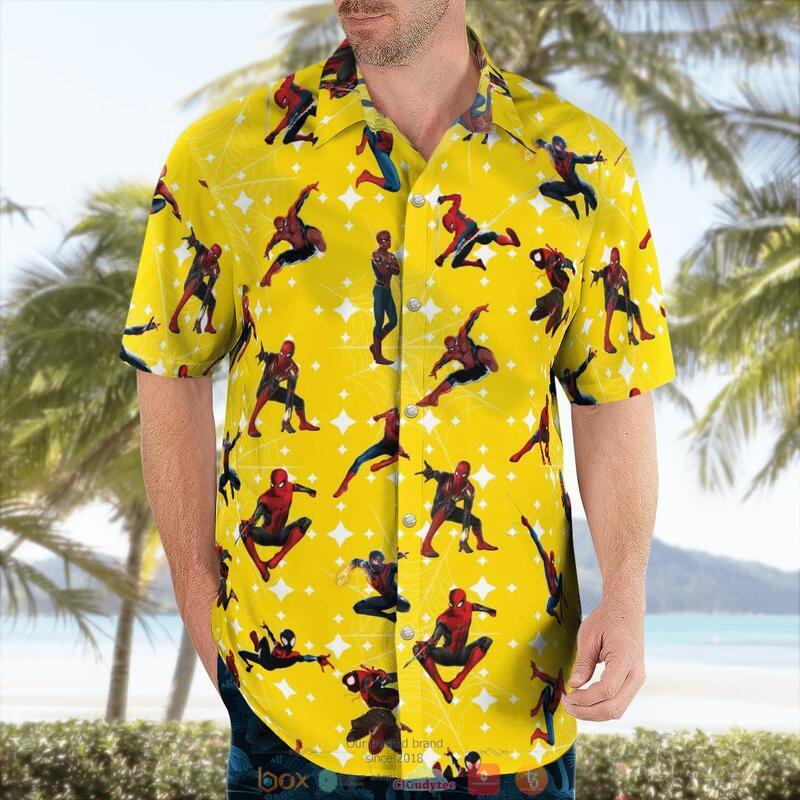 Spider Man Yellow Hawaiian Shirt 9 Spider Man Yellow Hawaiian Shirt