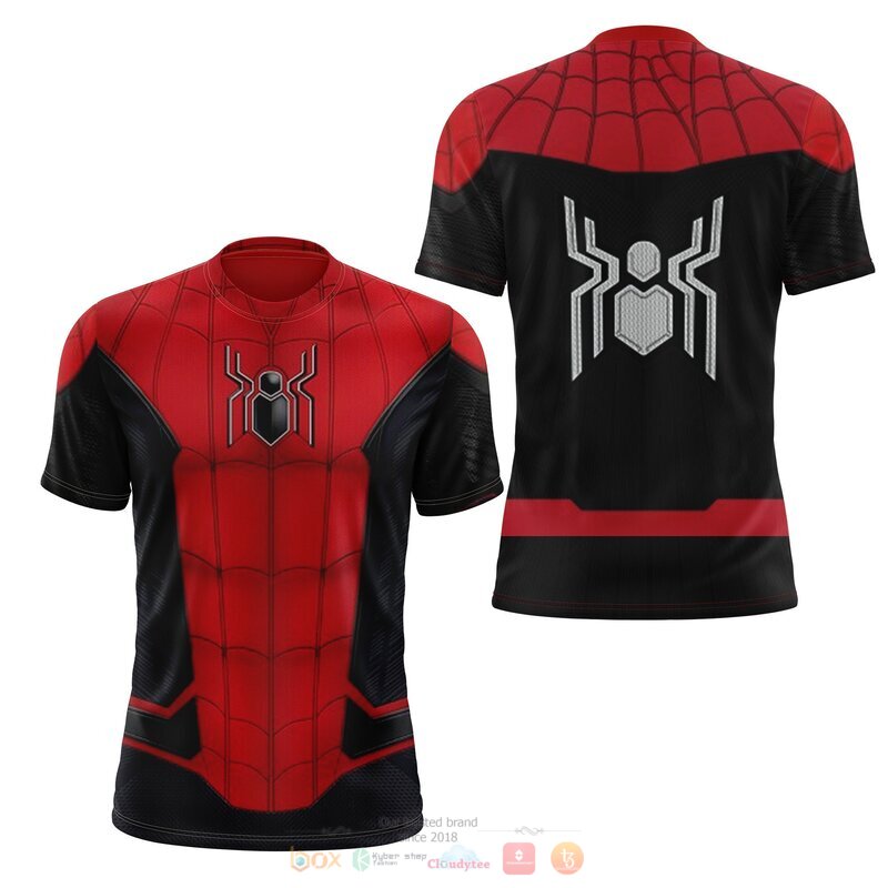 Spider Man red 3d over printed shirt, hoodie 2 Spider Man red 3d over printed shirt hoodie 1