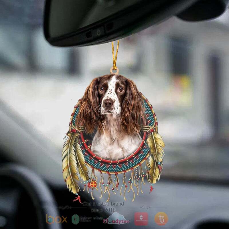 Springer Spaniel In Dreamcatcher Car Ornament