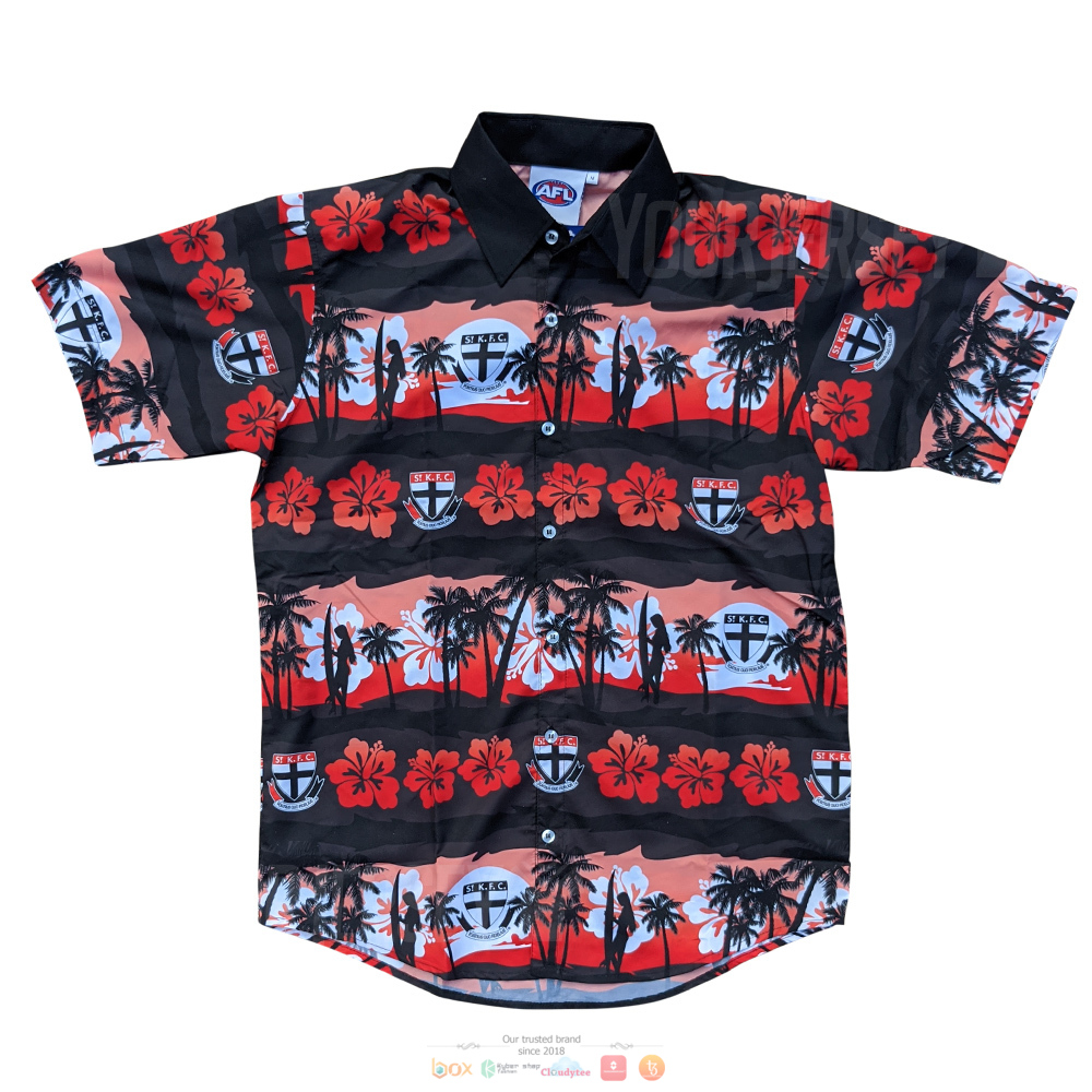 Personalized AFL St Kilda Football Hawaiian shirt 8 St Kilda Football AFL Hawaiian shirt
