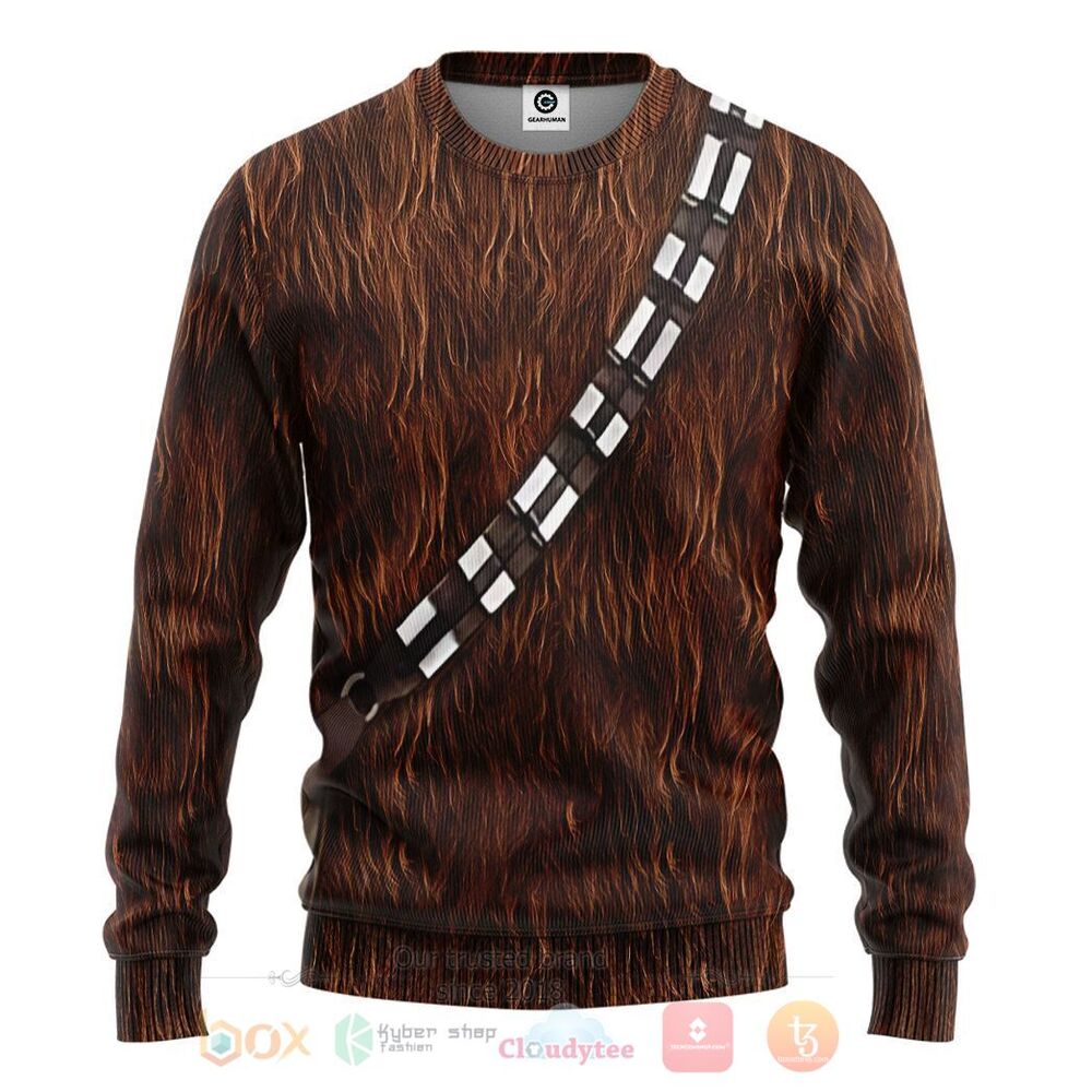 BEST Star Wars Chewbacca All Over Printed 3D Hoodie, Shirt 2 Star Wars Chewbacca 3D Hoodie Shirt 1