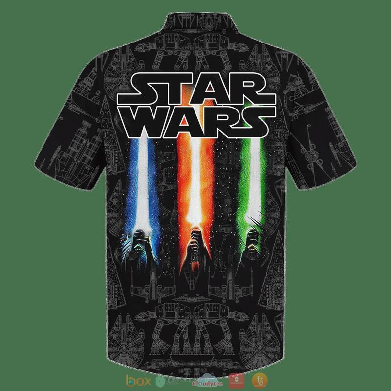 Star Wars Dark Side Hawaiian Shirt 2 Star Wars Dark Side Hawaiian Shirt 1