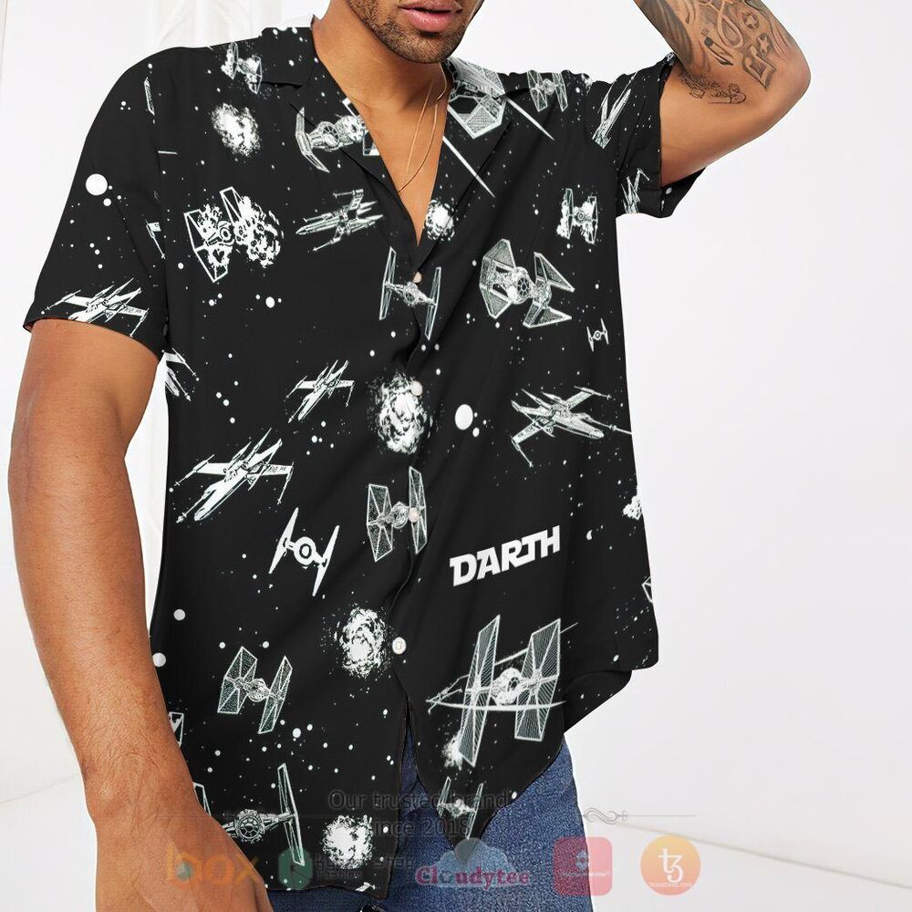 BEST Star Wars Darth Hawaiian Beach Shirt 4 Star Wars Darth Hawaiian Shirt 1 2 3