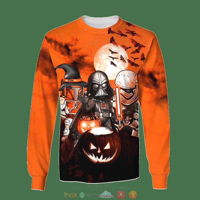 Star Wars Darth Vader Boba Fett Stormtrooper Wizard Halloween 3D Shirt Hoodie 1 2