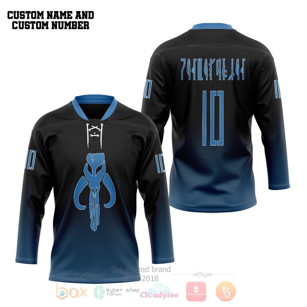 BEST Star Wars Mandalorian Jango Fett Personalized Jersey Hockey 3 Star Wars Mandalorian Jango Fett Personalized Hockey Jersey 1 2