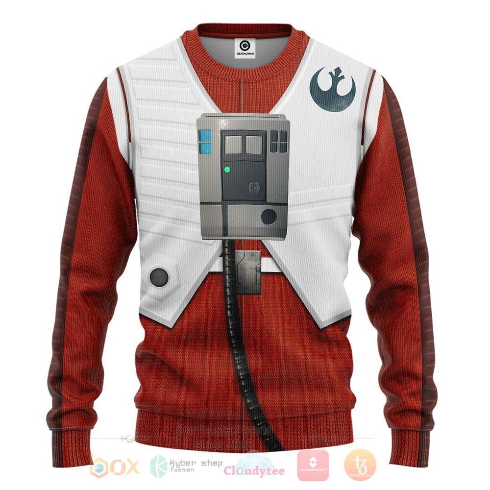 BEST Star Wars Poe Dameron All Over Printed 3D Hoodie, Shirt 2 Star Wars Poe Dameron 3D Hoodie Shirt 1