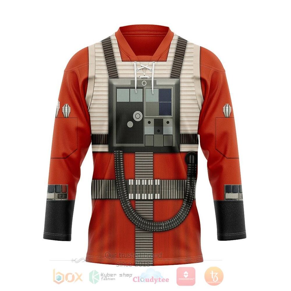 BEST Star Wars Rebel Pilot Jersey Hockey 7 Star Wars Rebel Pilot Hockey Jersey