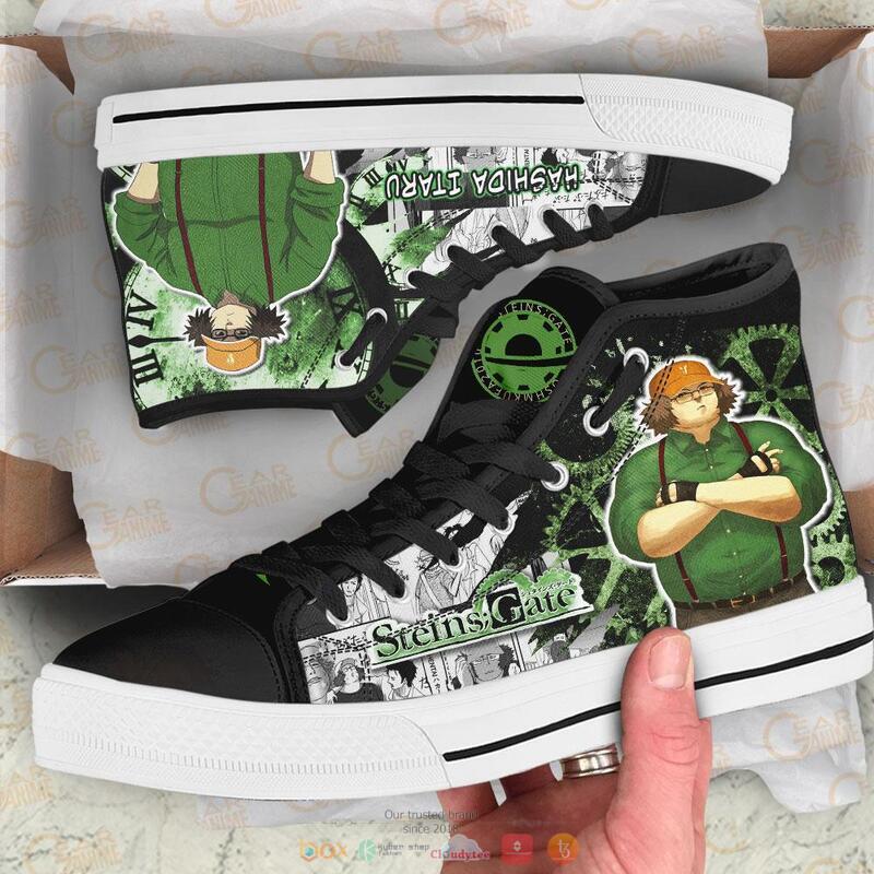 Steins Gate Hashida Itaru canvas high top shoes 1