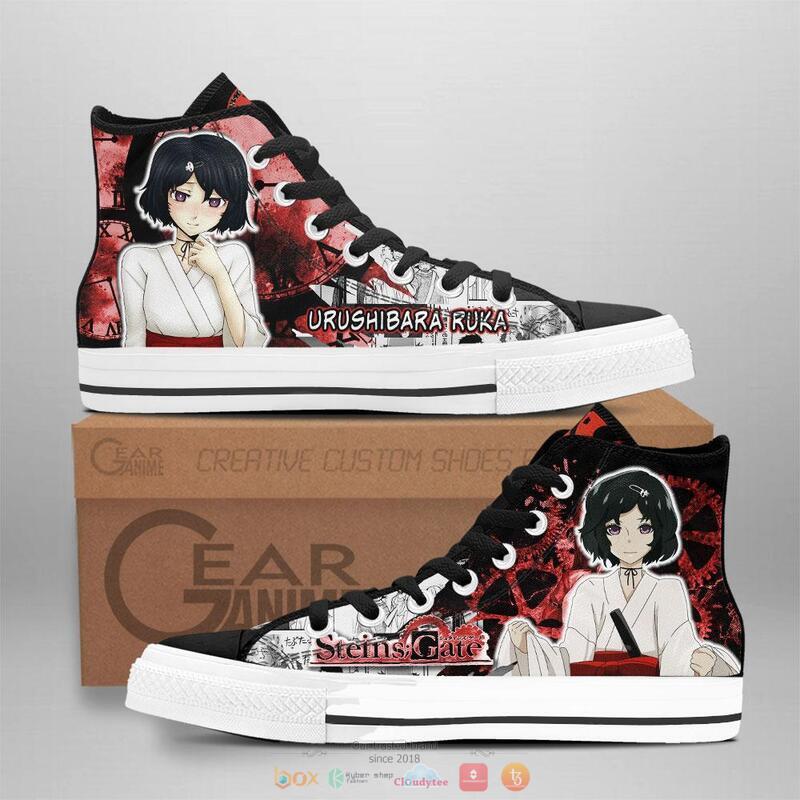 Steins Gate Urushibara Ruka canvas high top shoes