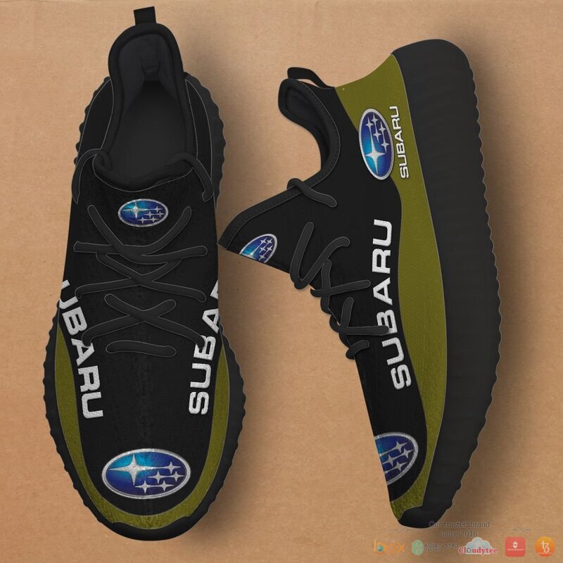 Subaru green Yeezy Sneaker shoes 3 Subaru green Yeezy Sneaker shoes 1 2